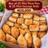 25 Mini Meat Pies + 25 Mini Sausage Rolls